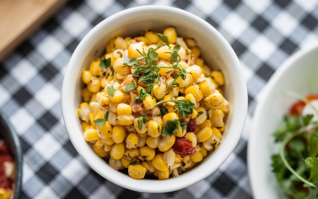  Golden fried corn recipe in skillet