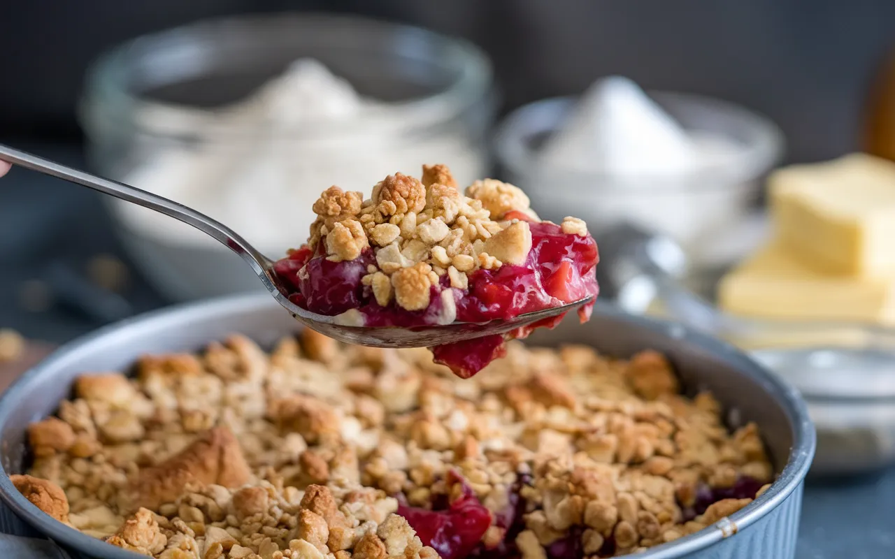 A delicious crumble showing what is the secret to good crumble.2